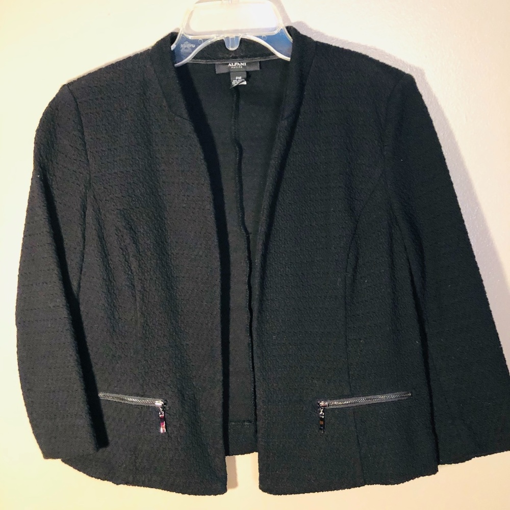 Alfanfi Black Waist Jacket Size Petite Medium